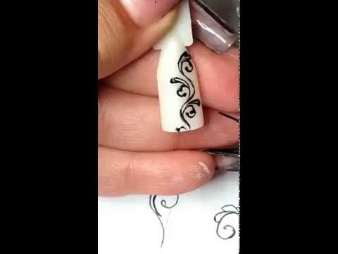 Видео: Юлия Билей -  Тонкая кисть 2 / Julia Biley - All about the fine brush for nail art Part 2 Periscope