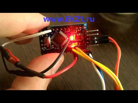 Видео: Arduino PRO mini + OLED 128х64 i2c + DS18b20 = Электронный термометр АРДУИНО