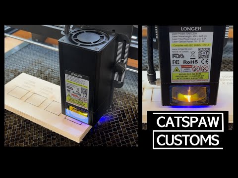 Видео: Тестирование более длинного лазерного гравера/резака RAY5 мощностью 20 Вт