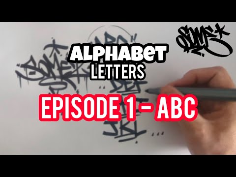 Видео: БУКВЫ АЛФАВИТА - Эпизод 1 - ABC #граффити #надпись #стильрукописи