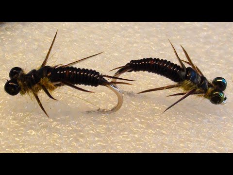 Видео: Мушка на хариуса и ленка личинка стрекозы