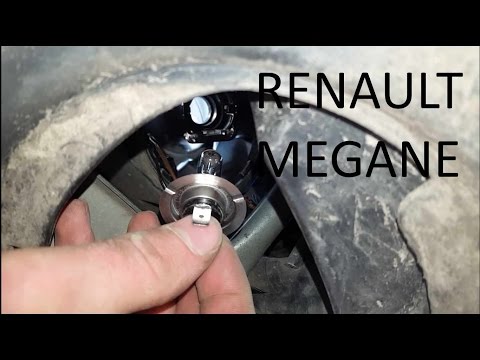 Видео: Самая простая замена лампочек в фарах Renault Megane 2
