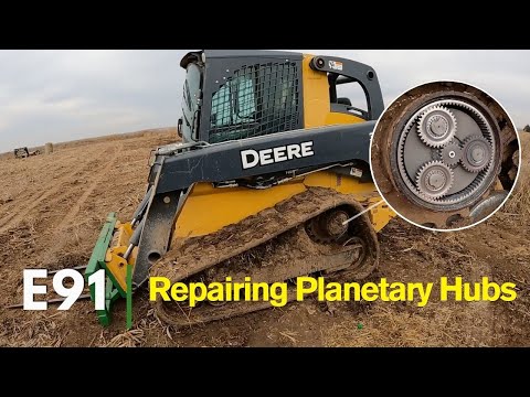 Видео: E91 | Неисправность планетарной ступицы мини-погрузчика John Deere 333E