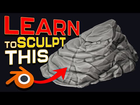 Видео: УЗНАЙТЕ, КАК ЛЕПИТЬ КАМНИ В BLENDER!