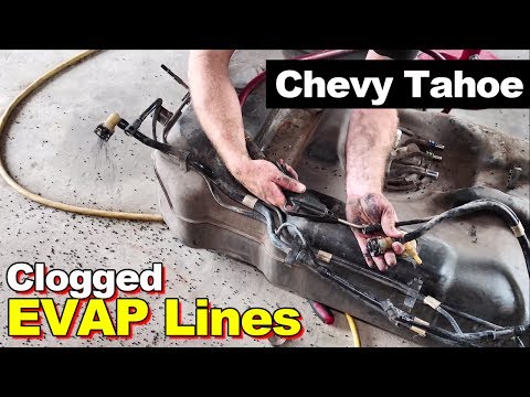 Видео: 2005 Chevy Tahoe: Медленная заливка топлива. ЧАСТЬ 2. Засорение вентиляционных линий.