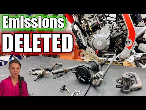 Видео: CRF300L Пара и угольный баллон Удалить