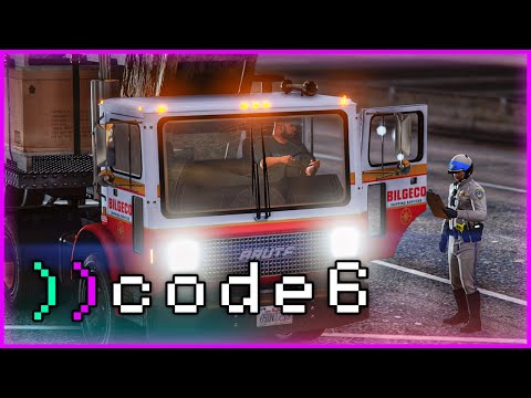 Видео: Копы останавливают трак с секретным армейским грузом | code6 GTA 5 RP