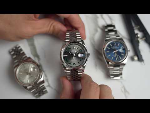 Видео: Обзор часов Rolex Datejust 126200 Wimbledon