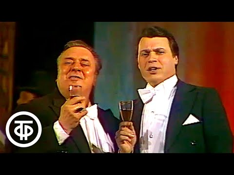 Видео: Кальман. Дуэт "Красотки, красотки кабаре". Поют Юрий Богданов и Виталий Мишле (1985)