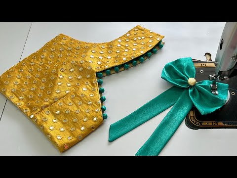 Видео: Выкройка спинки блузки с пуговицами Potli || Выкройка блузки Ki || Выкройка и пошив спинки блузки...