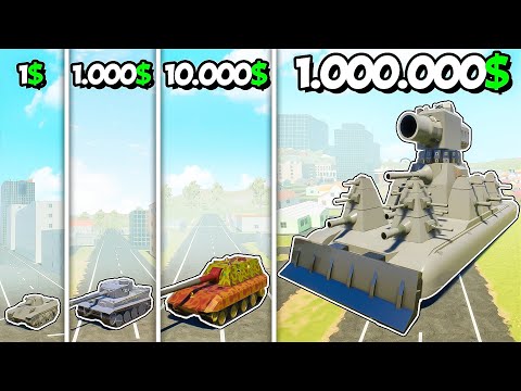 Видео: ПРОКАЧАЛ КАРЛ-44 ОТ 1$ ДО 1.000.000$ В БРИК РИГС! ЭВОЛЮЦИЯ ЛЕГО ВОЙНА БИТВЫ ТАНКОВ В BRICK RIGS