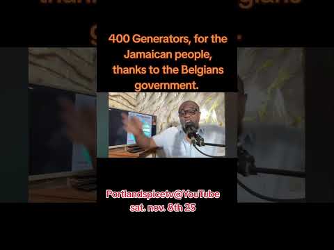Видео: Все 400 генераторов должны быть переданы народу Ямайки.