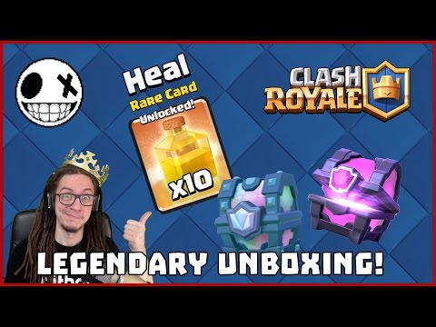 Видео: Legendary Chest Ънбоксинг и Heal Draft Challenge - Clash Royale