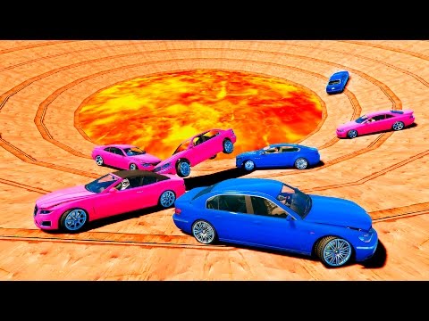 Видео: ОПАСАЙСЯ ГЛУБОКОЙ ПРОПАСТИ С ЛАВОЙ НА ДЕРБИ! (GTA 5 Смешные моменты)