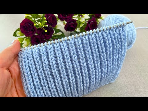 Видео: Изучите этот простой узор для вязания спицами за считанные минуты!