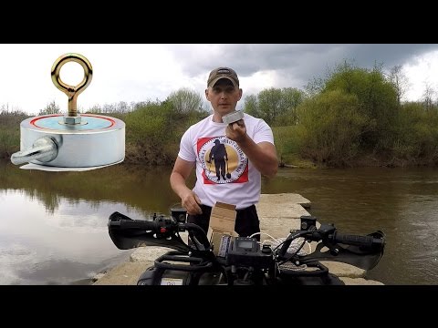 Видео: Поисковый магнит! Поиск на переправе.