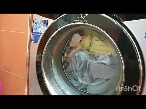 Видео: стирка Samsusng DIAMOND 6 .kg wf9592QR хлопок 40. 1200 1/2