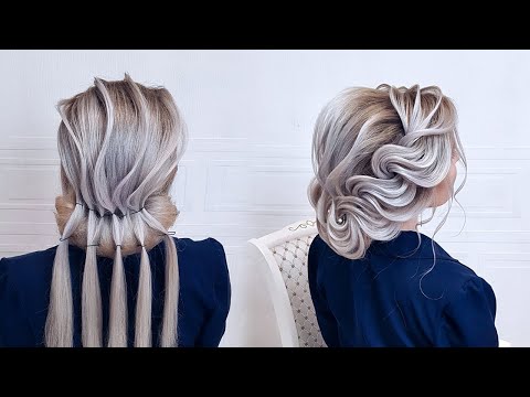 Видео: Свадебная Прическа на Длинные и Средние волосы.  Женские прически