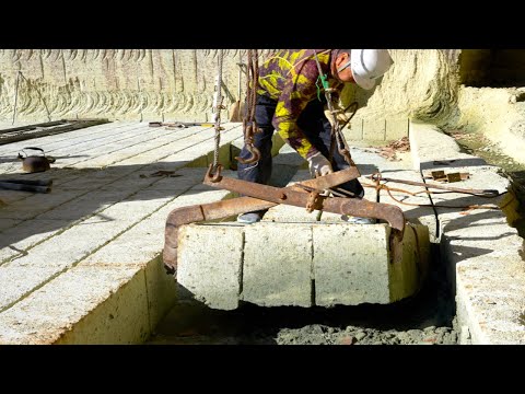 Видео: Процесс изготовления японского высококачественного камня. Старый карьер в Японии.