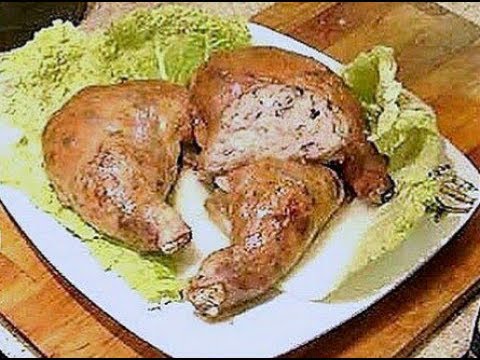 Видео: Куриные окорочка фаршированные рисом  и грибами