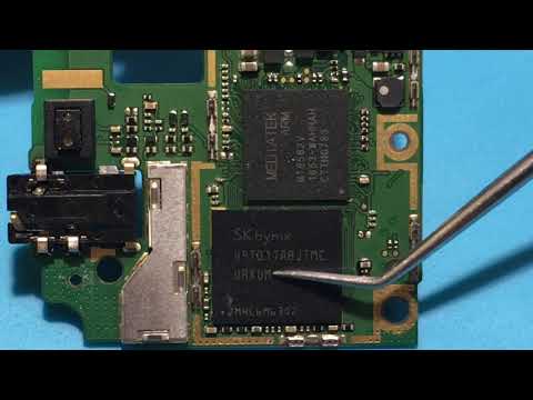 Видео: Huawei TIT-U02 Y6 Pro замена EMMC.
