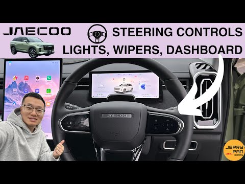 Видео: Учебное пособие по Jaecoo J7 — приборная панель, рулевое управление, стеклоочистители и фары — по...