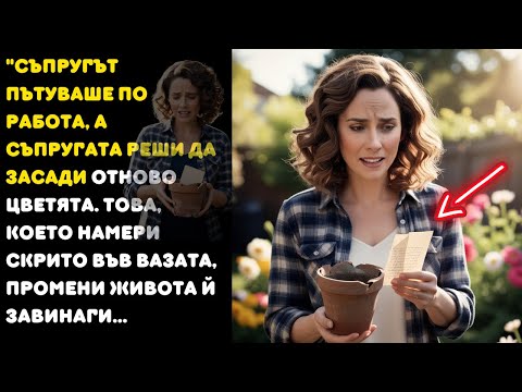 Видео: Съпругът пътуваше по работа, а съпругата отиде да пресади цветя. Това, което намери във вазата...