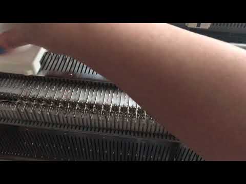 Видео: Вязание резинок,с использованием ПИ,каретки.