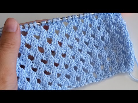 Видео: 🔥НЕВЕРОЯТНЫЙ, ПРОСТОЙ Ажурный узор спицами. ССЫЛКА на Подробное видео в описании