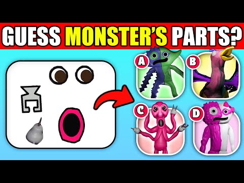 Видео: Угадай части тела монстра | Сад Банбана, глава 4 | Шприц, Киттисавр, ​​Горький хохотун