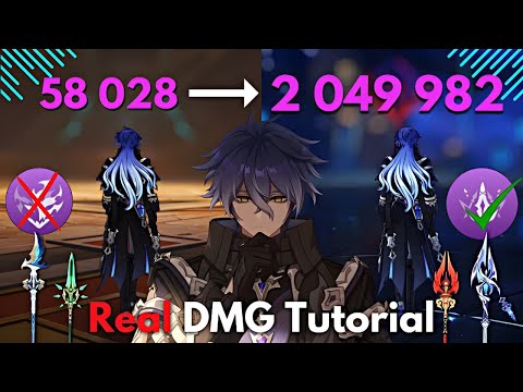 Видео: C0 FLINS 2M Real DMG Tutorial! Увеличьте его урон от Genshin Impact