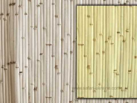 Видео: Бамбуковые обои. Инструкция по поклейке.