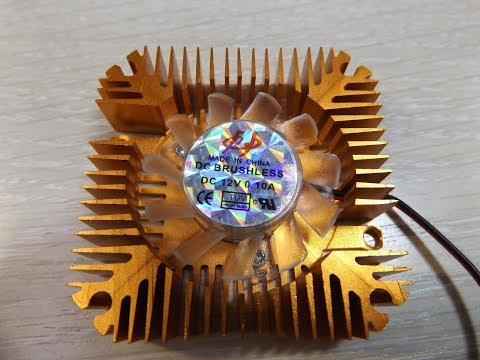 Видео: радиатор для мощных светодиодов