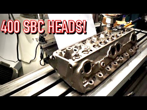 Видео: Большая мощность от литых головок блока цилиндров Chevy Small Block?! Сборка головки блока цилинд...