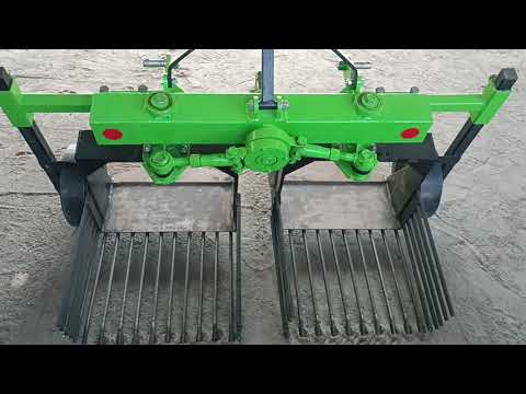 Видео: Ротационная двухрядная картофелекопалка