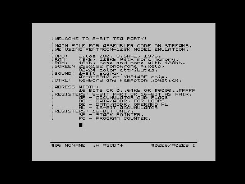 Видео: Ретрокод на ассемблере для Спектрума, #1. Предисловие и первая программа "Привет Мир!"