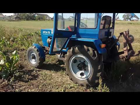 Видео: Самодельный трактор копаю картошку