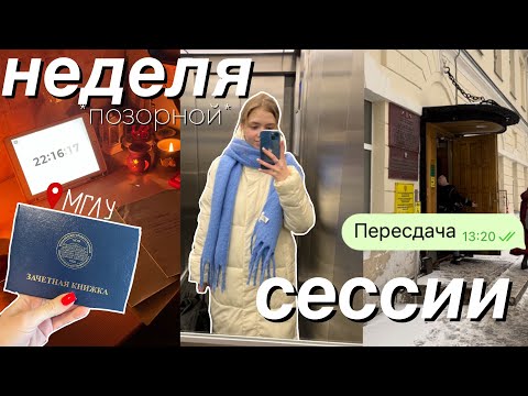 Видео: Неделя сессии (позорной сессии) | Белякова Александра