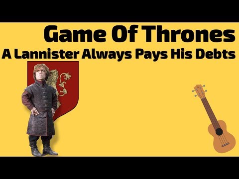 Видео: Game of Thrones - The Rains of Castamere. Разбор для укулеле