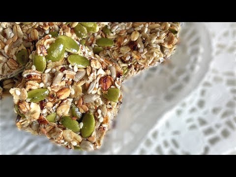 Видео: Батончики Мюсли с Семечками / Злаковый Полезный Энергетический Перекус / Правильное Питание