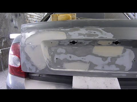 Видео: Убираем косяки с кузова приоры часть 2(грунтовка,покраска)