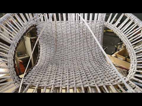 Видео: плетеное кресло