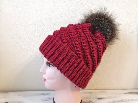 Видео: КРАСИВАЯ И ПРОСТАЯ ШАПКА СПИЦАМИ