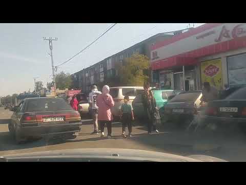 Видео: Кыргызстан.с.Беловодское . Едем на базар.