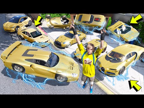 Видео: УГНАЛ КУЧУ ЗОЛОТЫХ ЛЕТАЮЩИХ ЧИТ ТАЧЕК ЗА 180 СЕКУНД! БИТВА ВОРОВ В ГТА 5!
