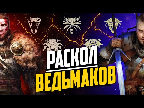 Видео: Раскол Ведьмачьх Школ | Как Появились Ведьмаки Медведя и Змеи