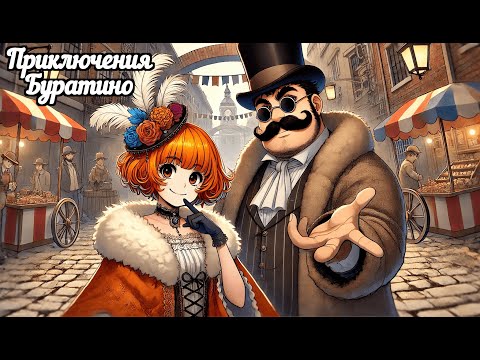 Видео: Приключения Буратино - "Какое небо голубое" в стиле Symphonic Metal (Udio Ai Cover) (Песня на Заказ)