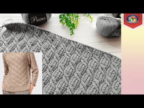 Видео: Шикарный узор косы спицами