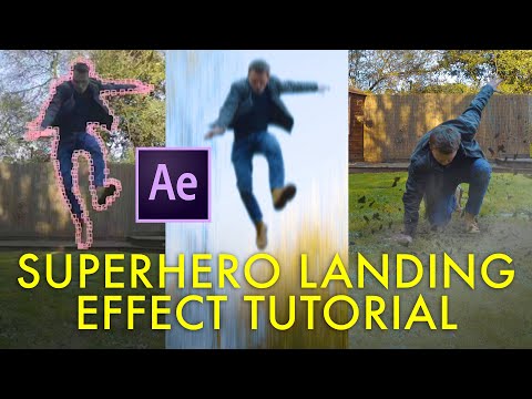 Видео: Учебник по эффекту SUPERHERO LANDING! (After Effects)