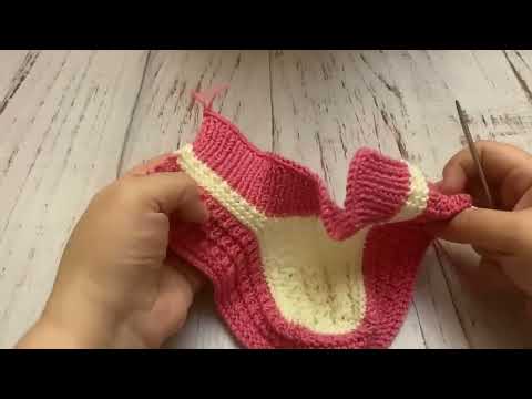 Видео: ТЕПЛЫЕ И КЛАССНЫЕ !!! Тапочки следки на двух спицах без швов       patik modelleri